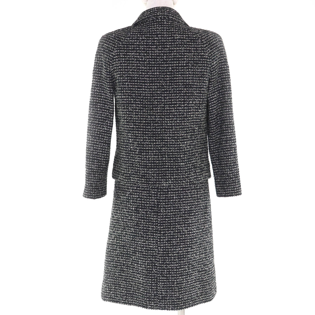 Excellent CHANEL suit black wool Women 34 03C P20548/P20413