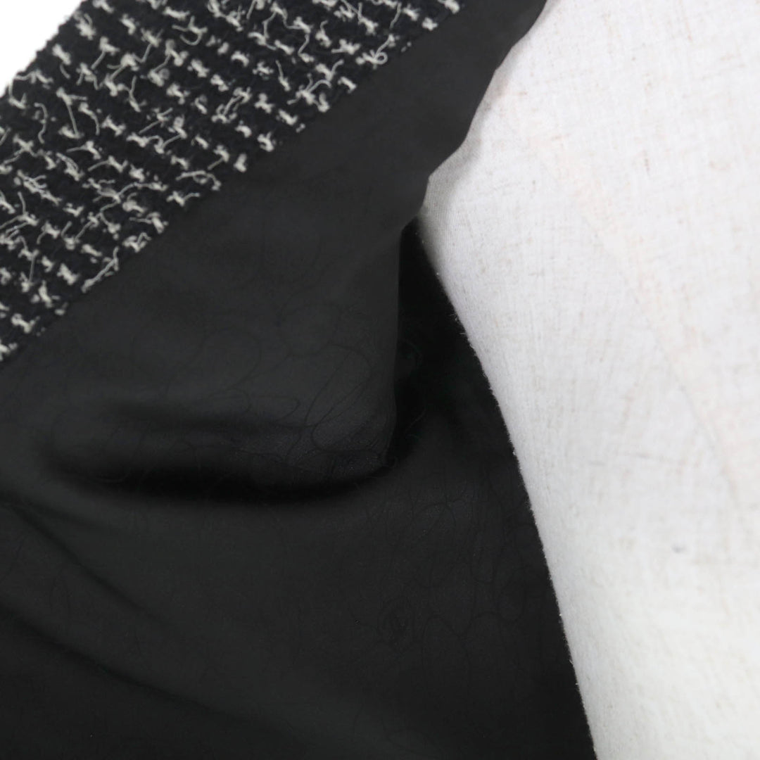 Excellent CHANEL suit black wool Women 34 03C P20548/P20413