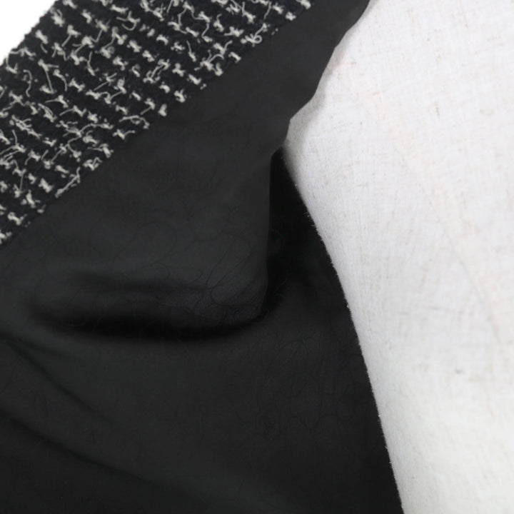 Excellent CHANEL suit black wool Women 34 03C P20548/P20413