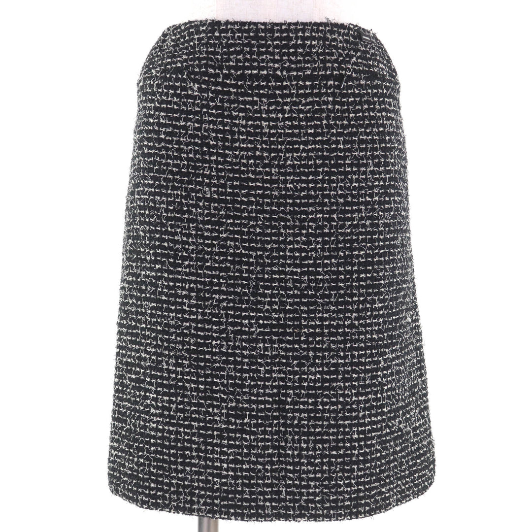 Excellent CHANEL suit black wool Women 34 03C P20548/P20413