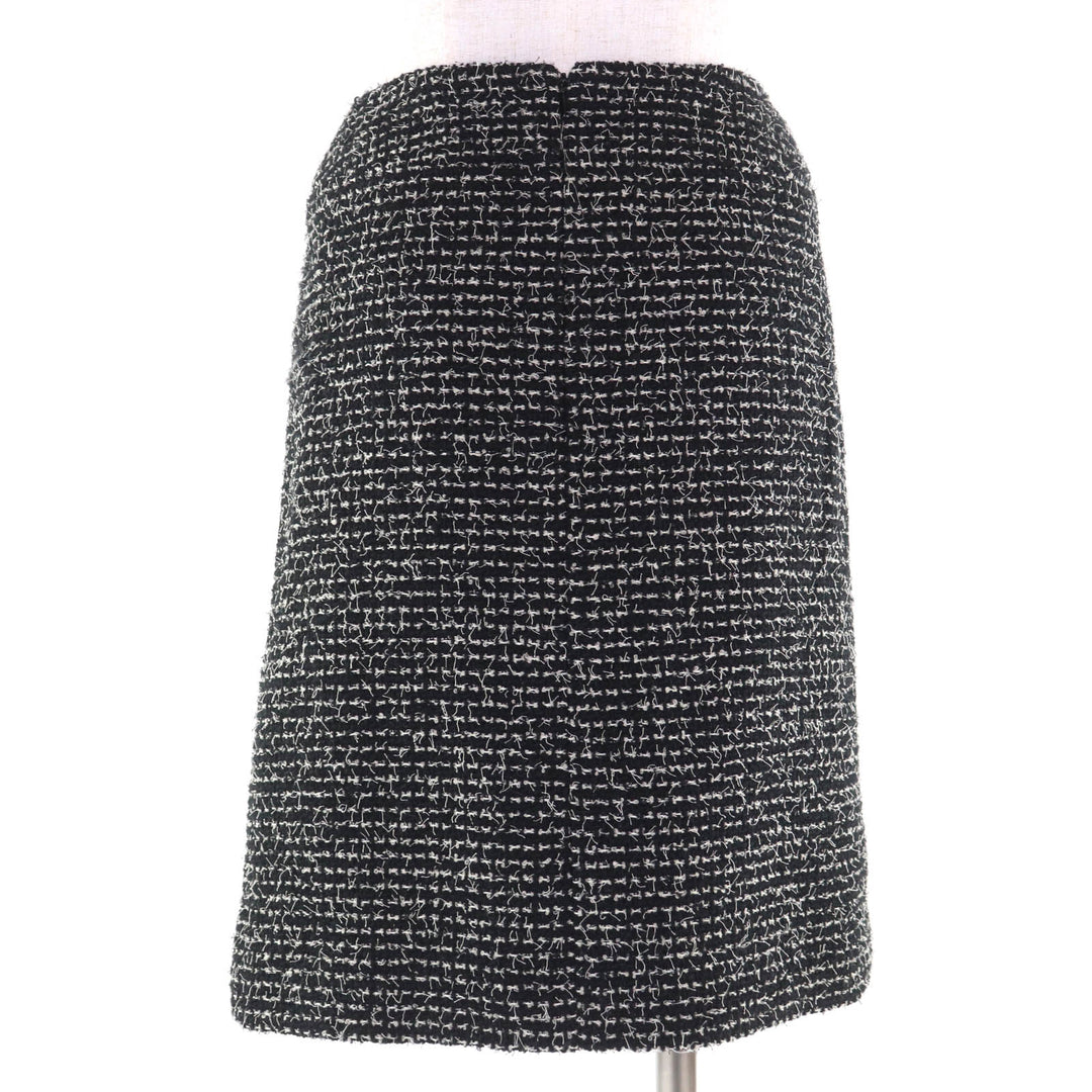 Excellent CHANEL suit black wool Women 34 03C P20548/P20413