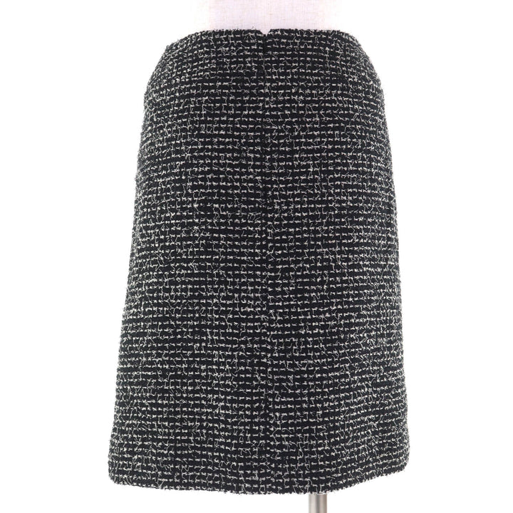 Excellent CHANEL suit black wool Women 34 03C P20548/P20413