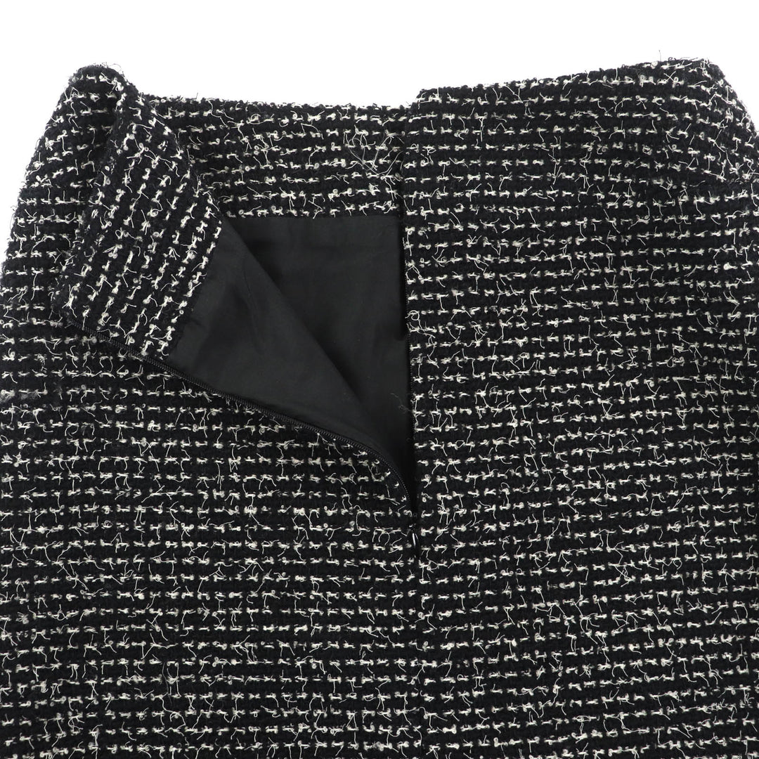 Excellent CHANEL suit black wool Women 34 03C P20548/P20413