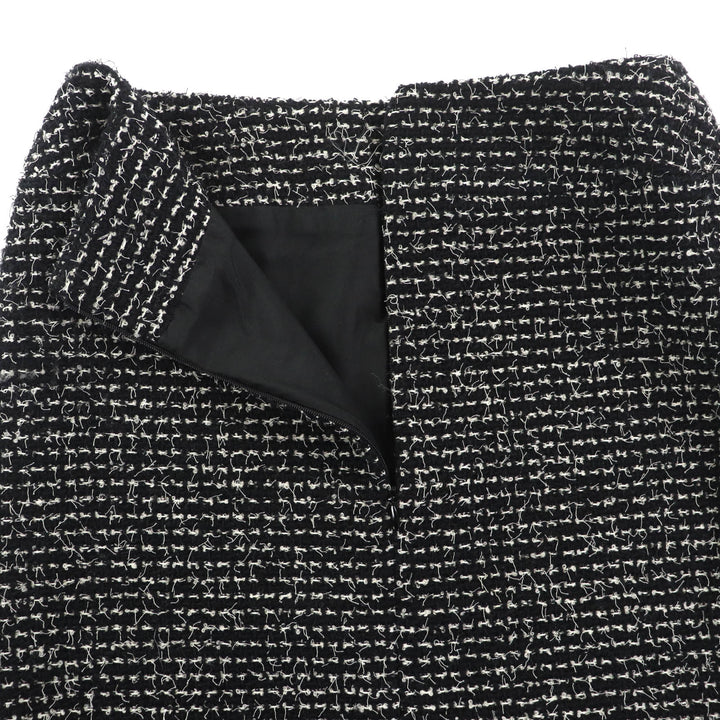 Excellent CHANEL suit black wool Women 34 03C P20548/P20413