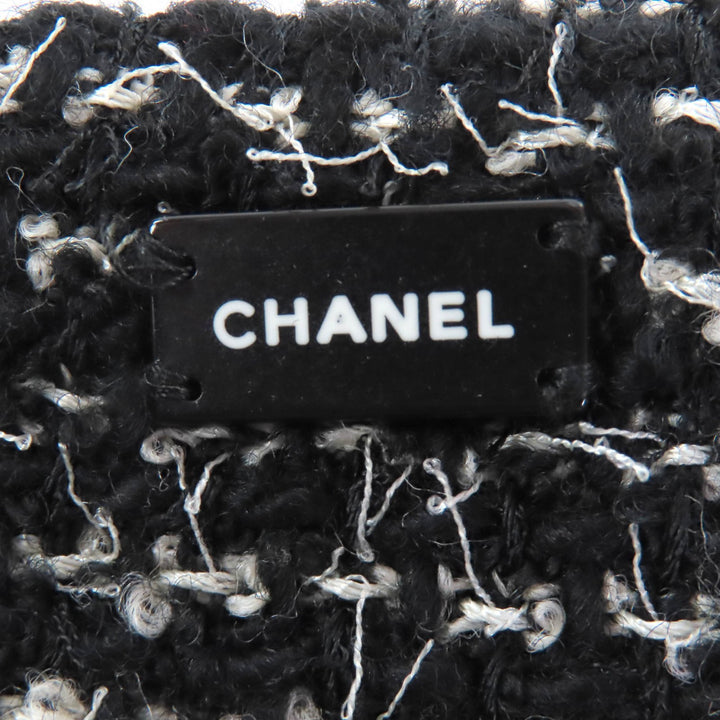 Excellent CHANEL suit black wool Women 34 03C P20548/P20413