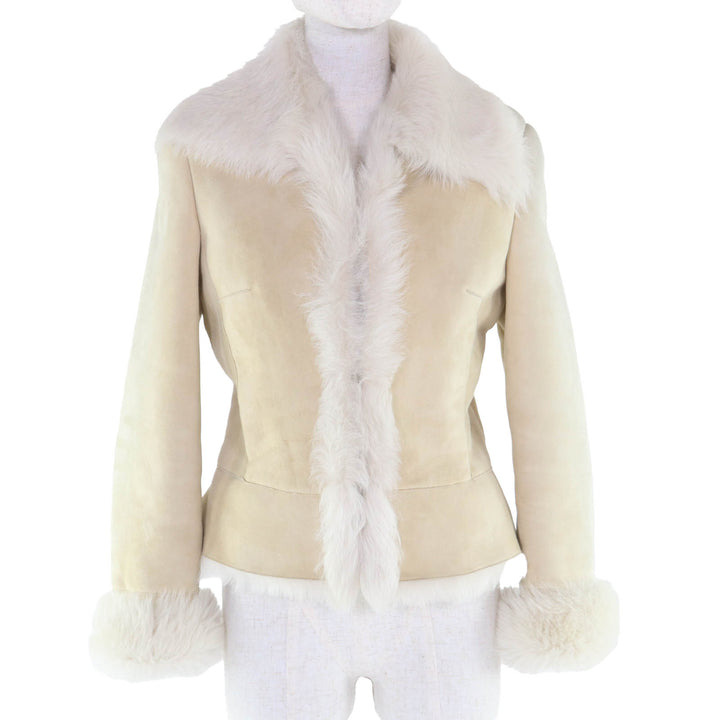 Great EPOCA Mouton 米色羊皮女式夹克 40 KA115-372-40
