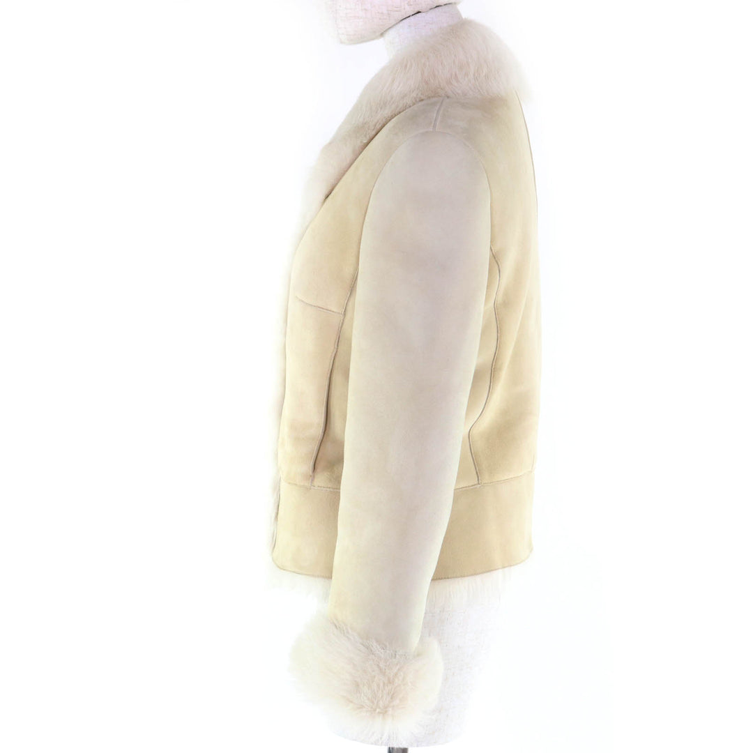 Great EPOCA Mouton 米色羊皮女式夹克 40 KA115-372-40