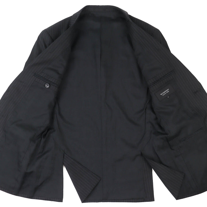 美品 バーバリー ブラックレーベル ストライプ柄 シングルスーツ ツーピースセット