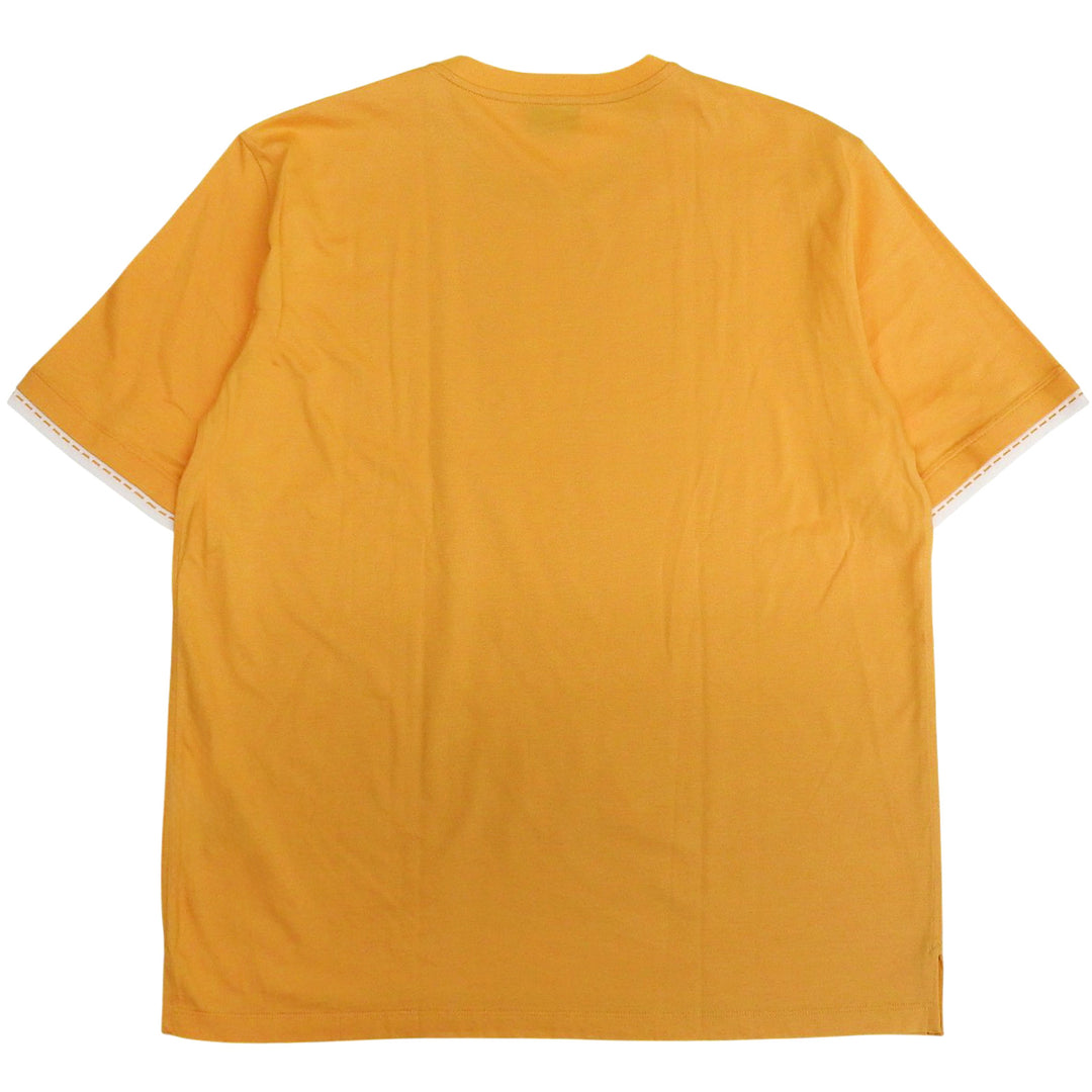 Pristine HERMES Short sleeve T-shirt Orange cotton mens M