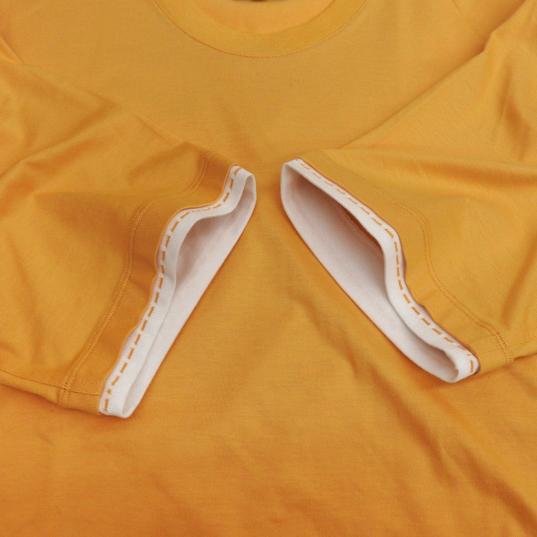 Pristine HERMES Short sleeve T-shirt Orange cotton mens M