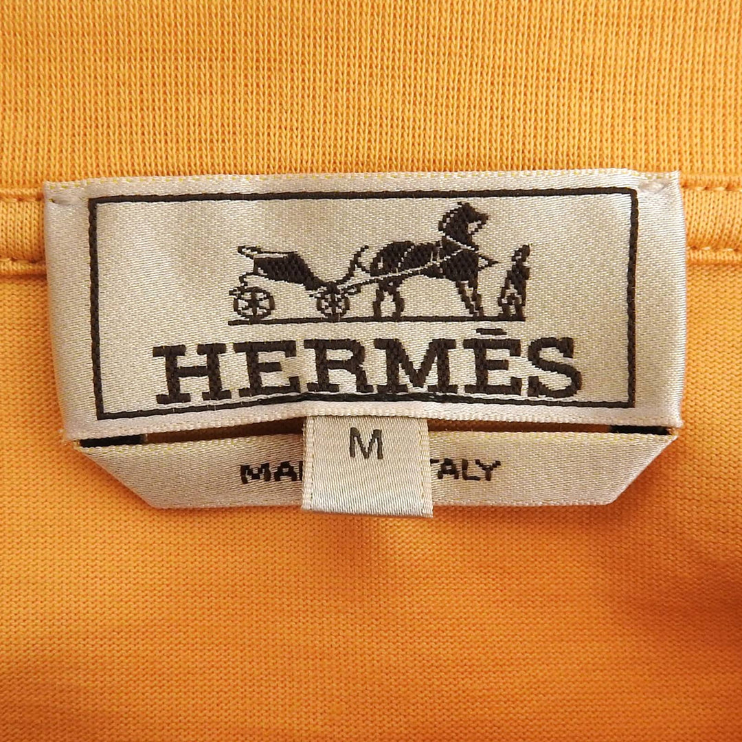 Pristine HERMES Short sleeve T-shirt Orange cotton mens M