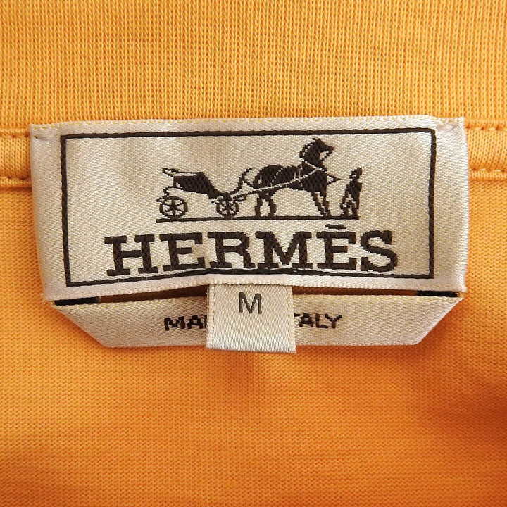Pristine HERMES Short sleeve T-shirt Orange cotton mens M