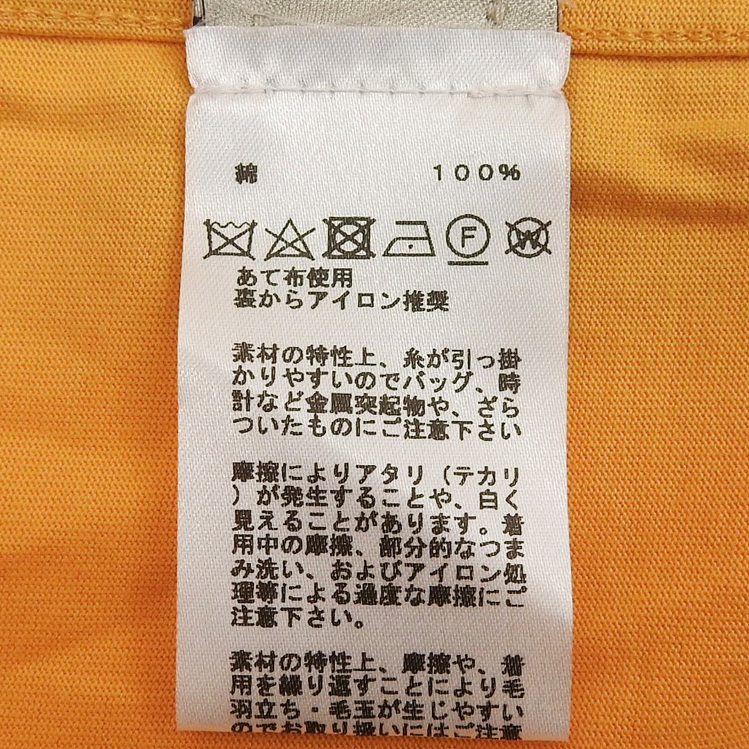 Pristine HERMES Short sleeve T-shirt Orange cotton mens M