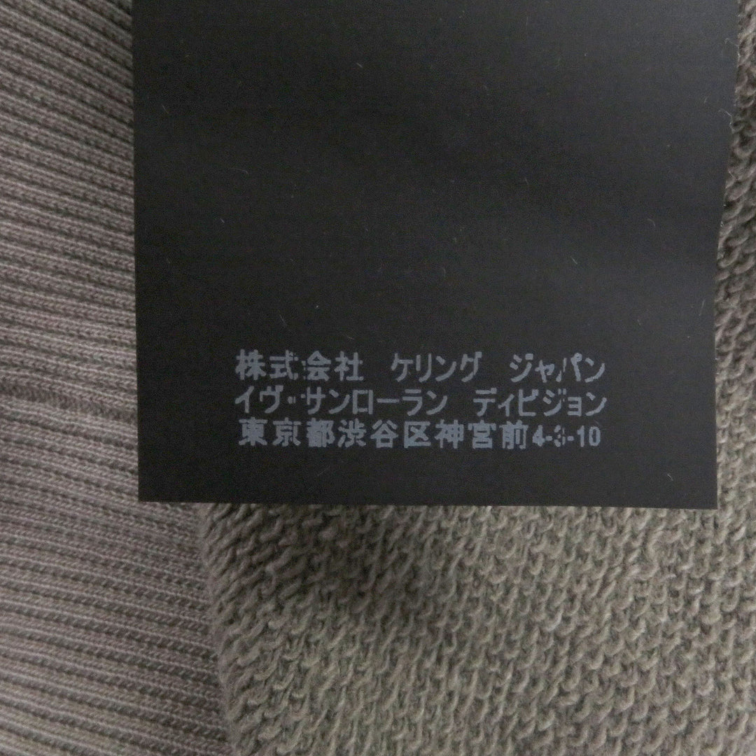 Great SAINT LAURENT PARIS hoodie Vintage-processed front logo pullover