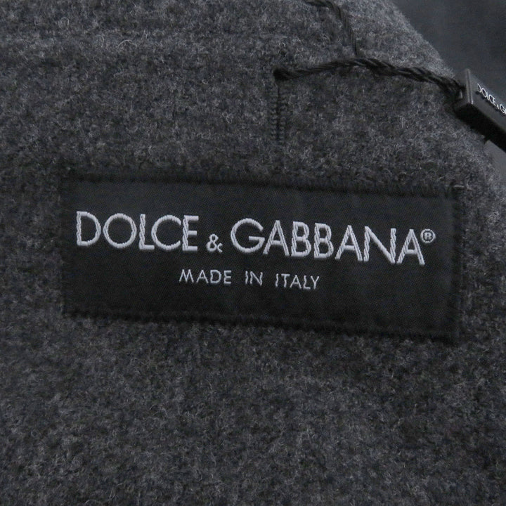 美品 DOLCE&amp;GABBANA ジャケット 黒タグ エンブレム ロゴ 刺繍 シングル