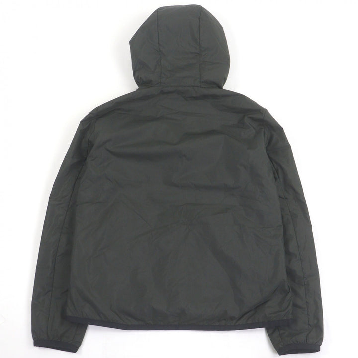 美品 EMPORIO ARMANI ブルゾン 黒タグ ロゴパッチ カーキ ポリエステル メンズ S