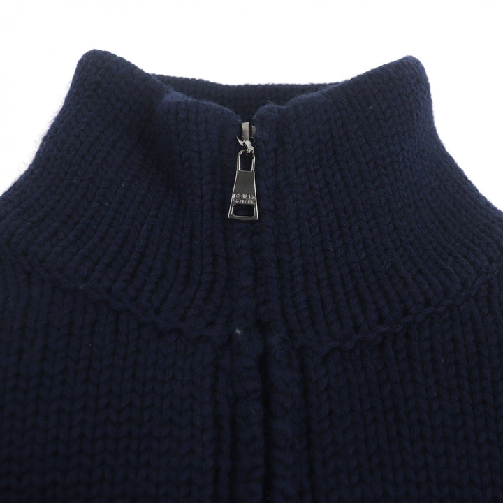 美品 DOLCE&amp;GABBANA ドルチェ&amp;ガッバーナ ブルゾン ネイビー ウール メンズ 44