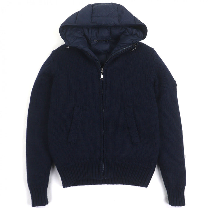 美品 DOLCE&amp;GABBANA ドルチェ&amp;ガッバーナ ブルゾン ネイビー ウール メンズ 44