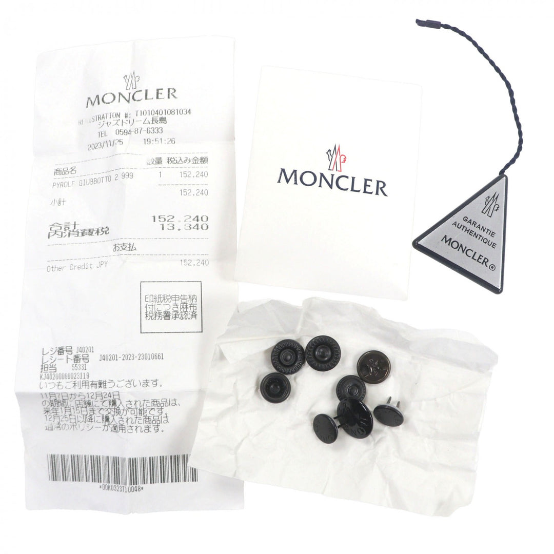 新品 MONCLER ダウンジャケット PYROLE ブラック ナイロン メンズ 2