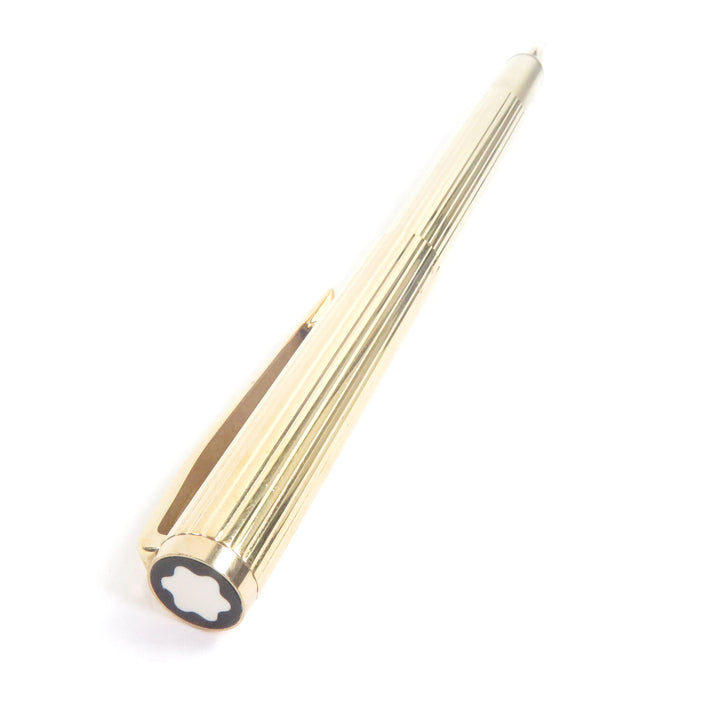 Great MONTBLANC fountain pen Noblesse Striped Pattern gold 14K mens