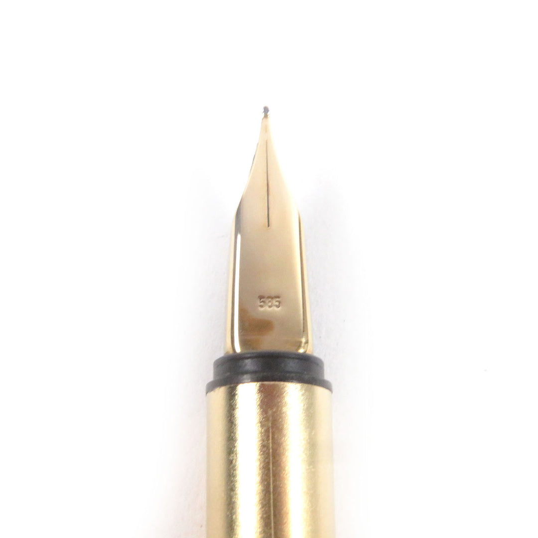 Great MONTBLANC fountain pen Noblesse Striped Pattern gold 14K mens