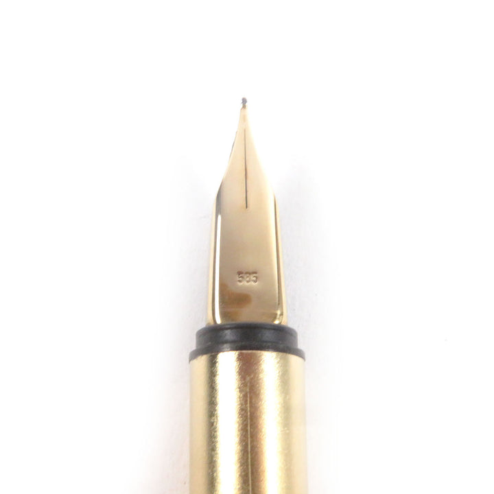 Great MONTBLANC fountain pen Noblesse Striped Pattern gold 14K mens