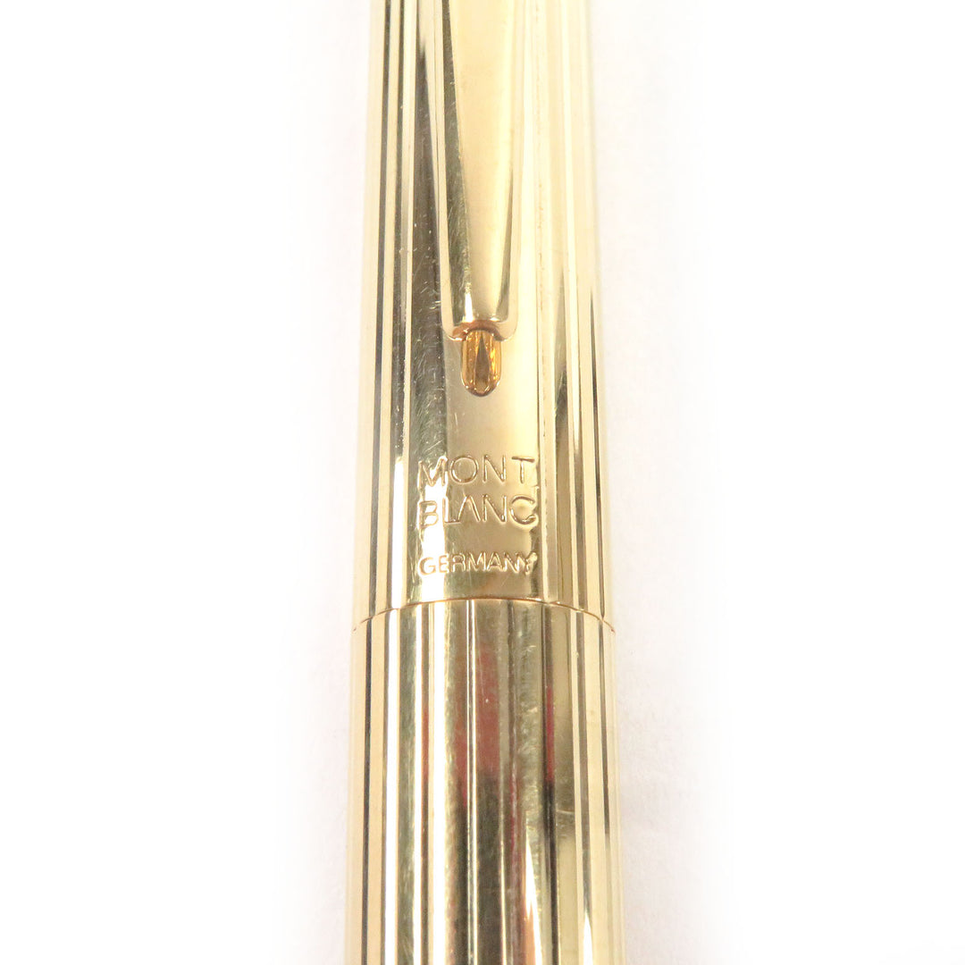 Great MONTBLANC fountain pen Noblesse Striped Pattern gold 14K mens