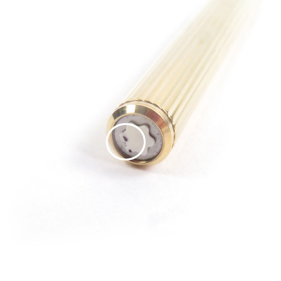Great MONTBLANC fountain pen Noblesse Striped Pattern gold 14K mens
