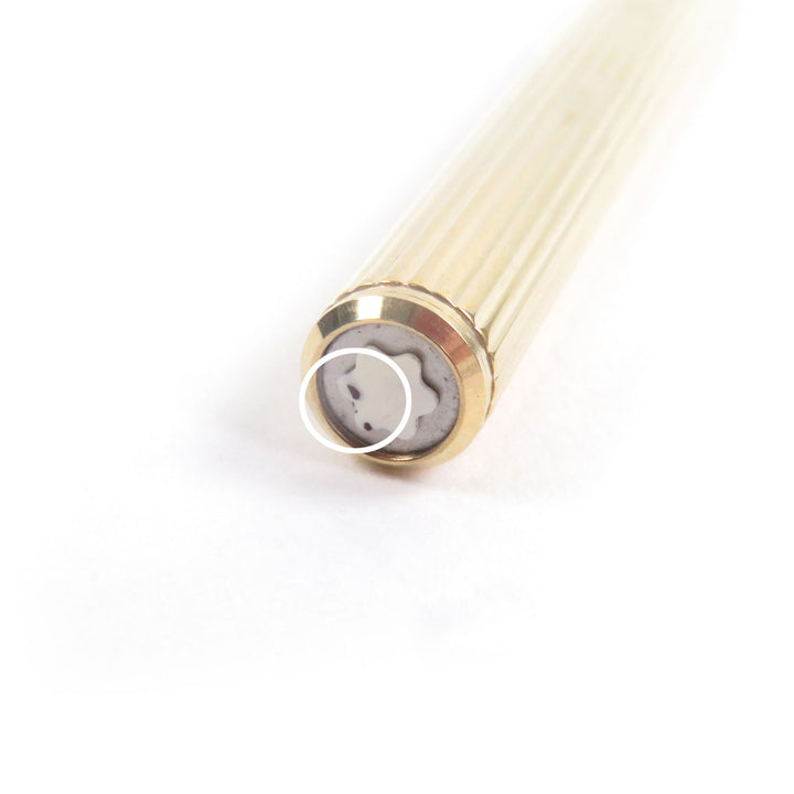 Great MONTBLANC fountain pen Noblesse Striped Pattern gold 14K mens