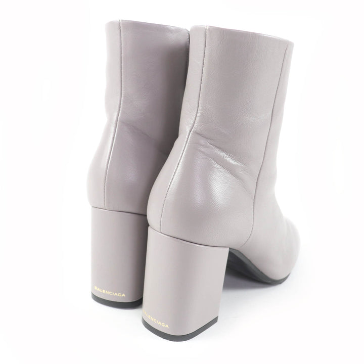 Pristine BALENCIAGA short boots gray leather Women 36 477242