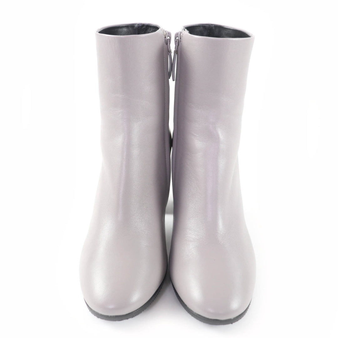 Pristine BALENCIAGA short boots gray leather Women 36 477242