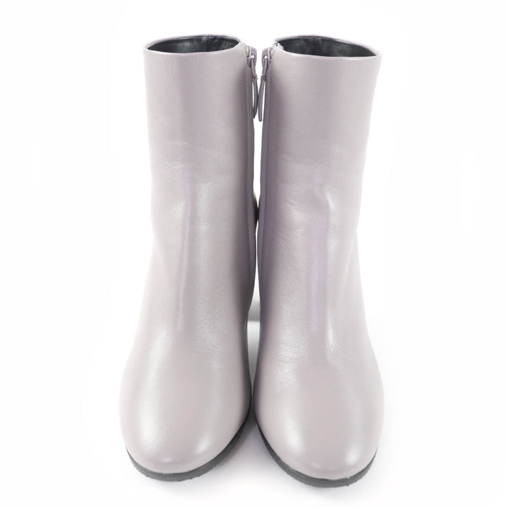 Pristine BALENCIAGA short boots gray leather Women 36 477242