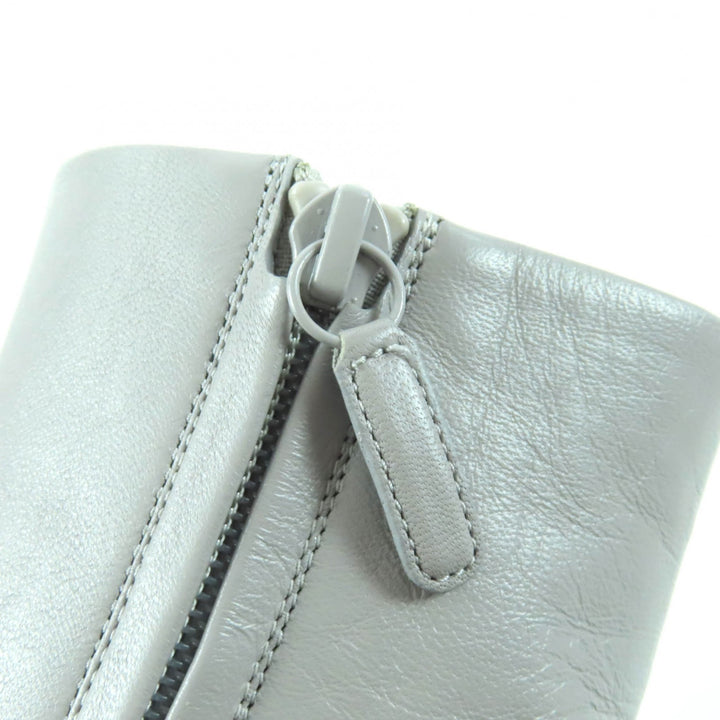 Pristine BALENCIAGA short boots gray leather Women 36 477242