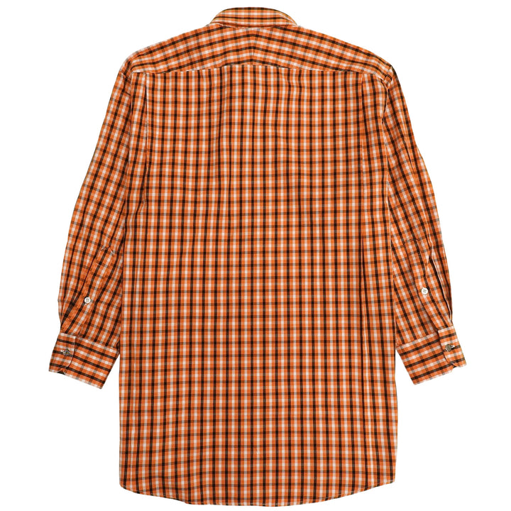 Excellent HERMES Long sleeve shirt Orange cotton mens 42