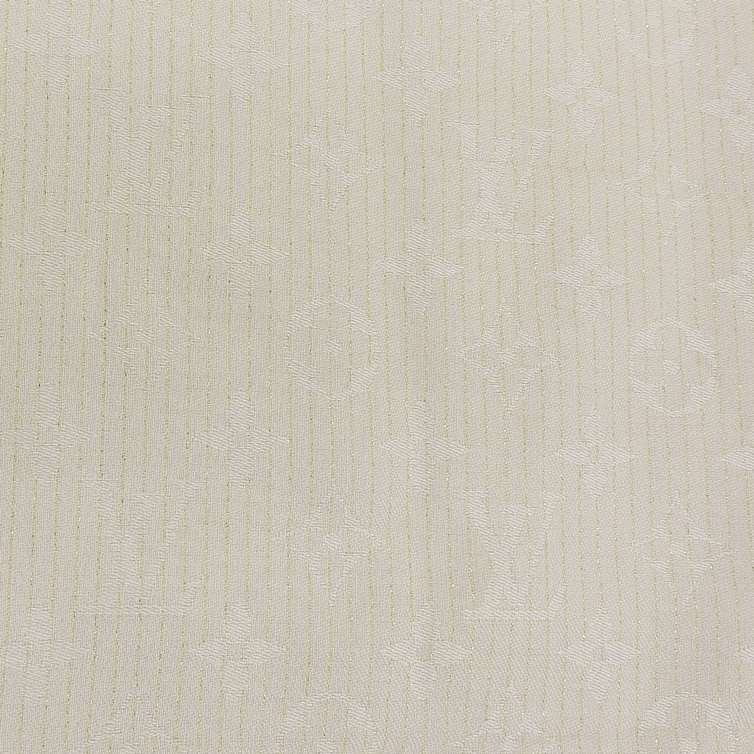 Excellent LOUIS VUITTON shawl off white silk Women M71546