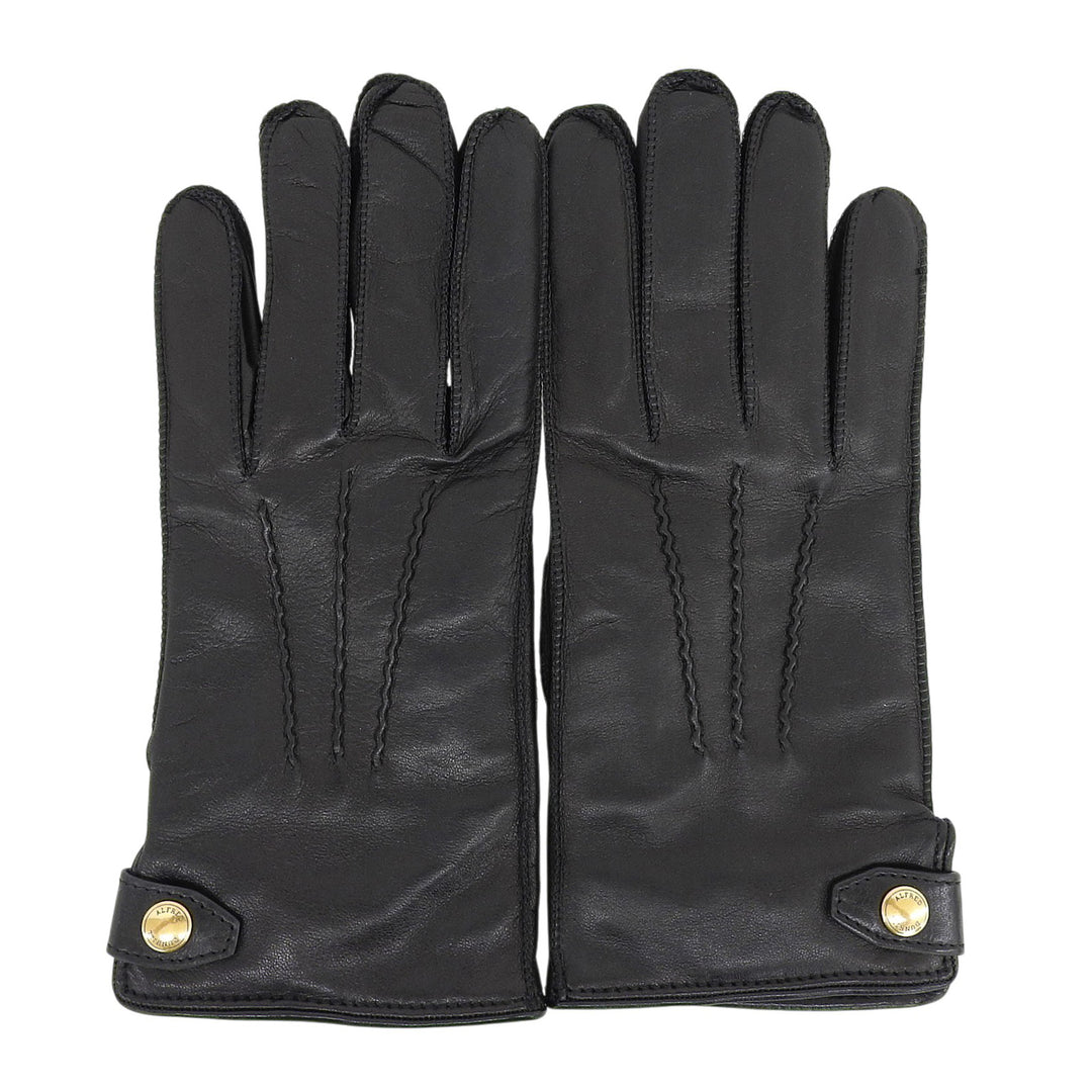 Excellent Dunhill gloves Lamb Leather Gloves black Sheep leather mens