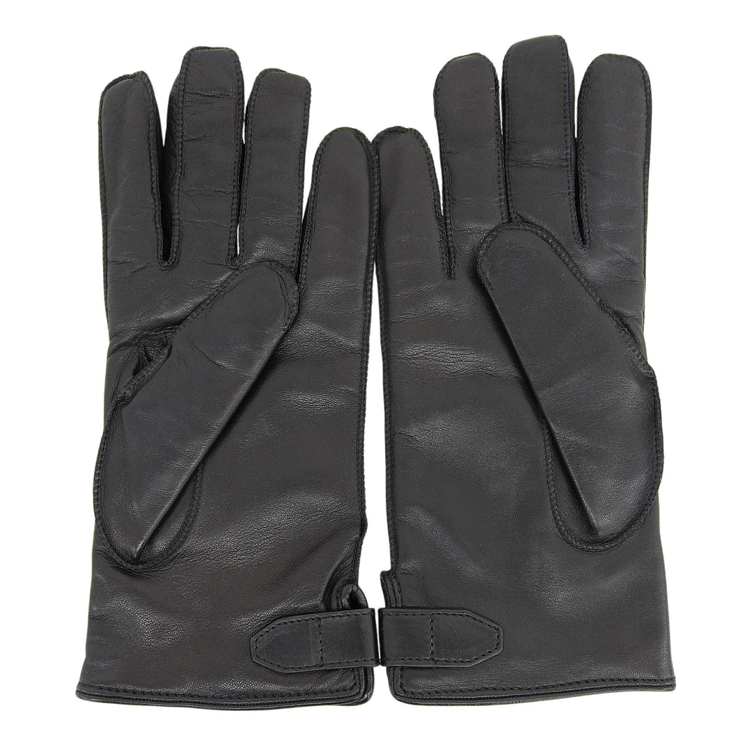 Excellent Dunhill gloves Lamb Leather Gloves black Sheep leather mens
