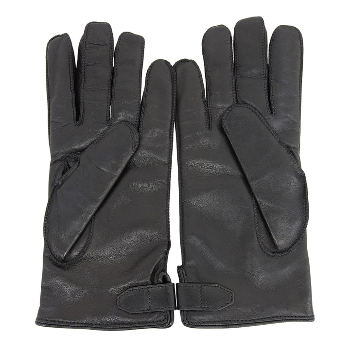 Excellent Dunhill gloves Lamb Leather Gloves black Sheep leather mens