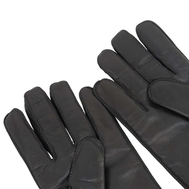 Excellent Dunhill gloves Lamb Leather Gloves black Sheep leather mens