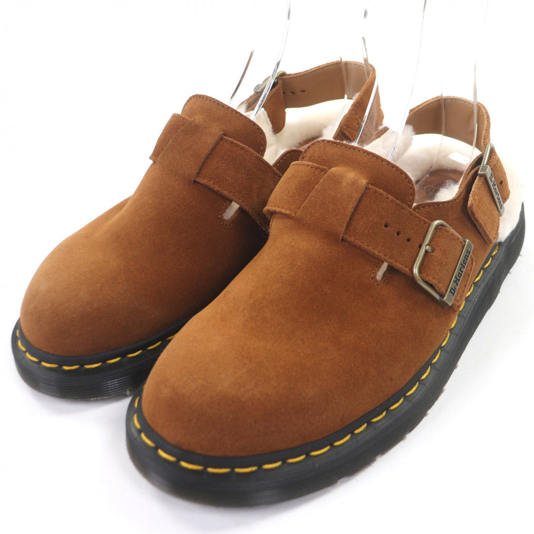 Excellent Dr.Martens Sandals JORGE SHEARLING MULE Brown Suede leather mens 7