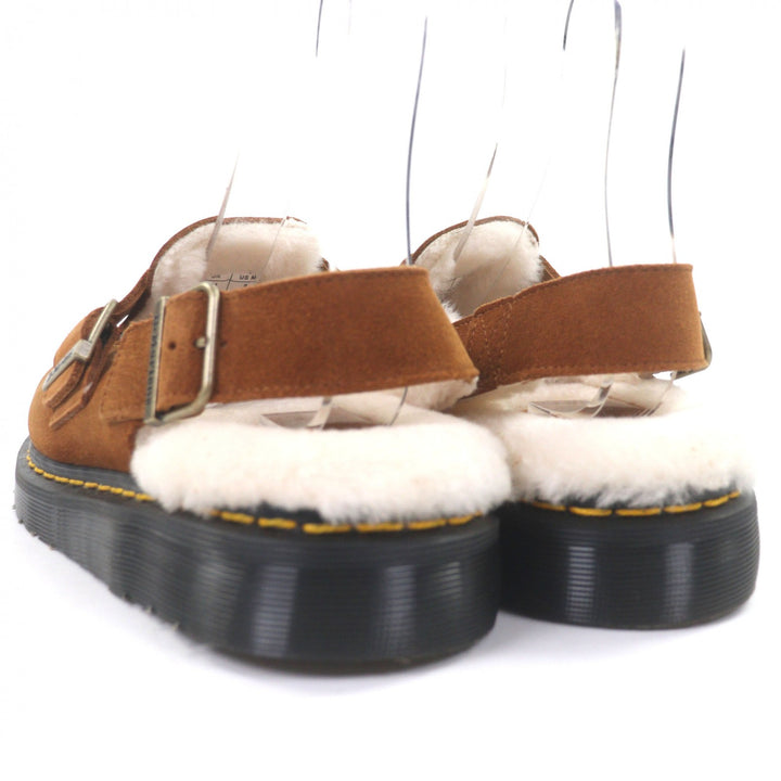 Excellent Dr.Martens Sandals JORGE SHEARLING MULE Brown Suede leather mens 7