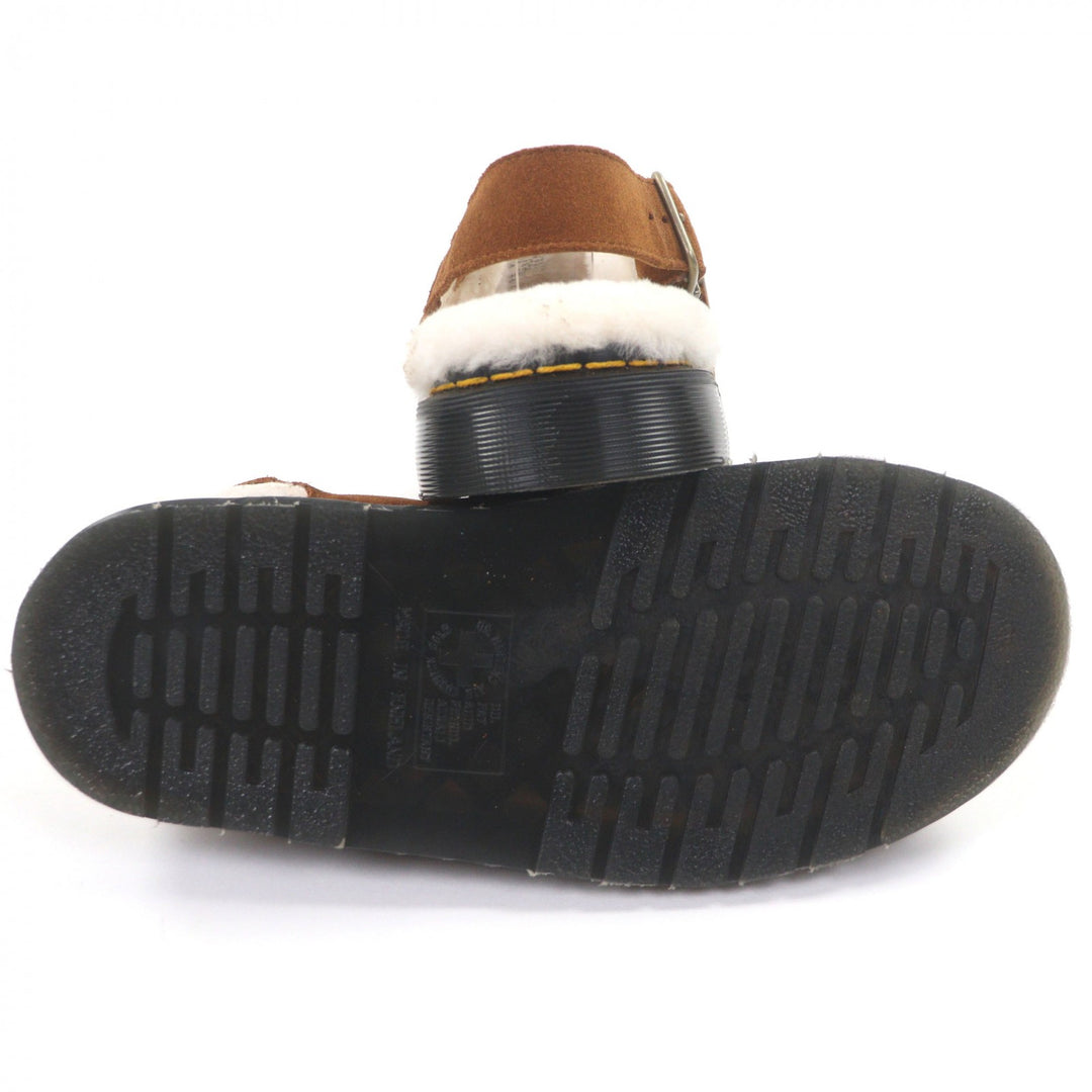 Excellent Dr.Martens Sandals JORGE SHEARLING MULE Brown Suede leather mens 7
