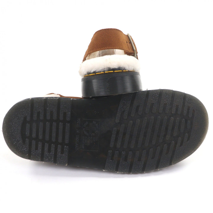 Excellent Dr.Martens Sandals JORGE SHEARLING MULE Brown Suede leather mens 7
