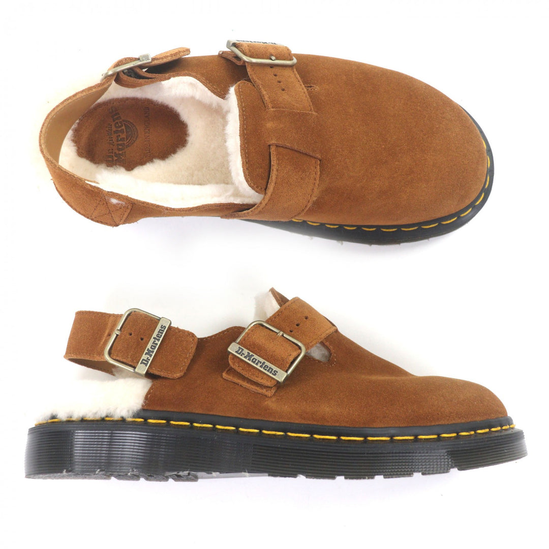 Excellent Dr.Martens Sandals JORGE SHEARLING MULE Brown Suede leather mens 7