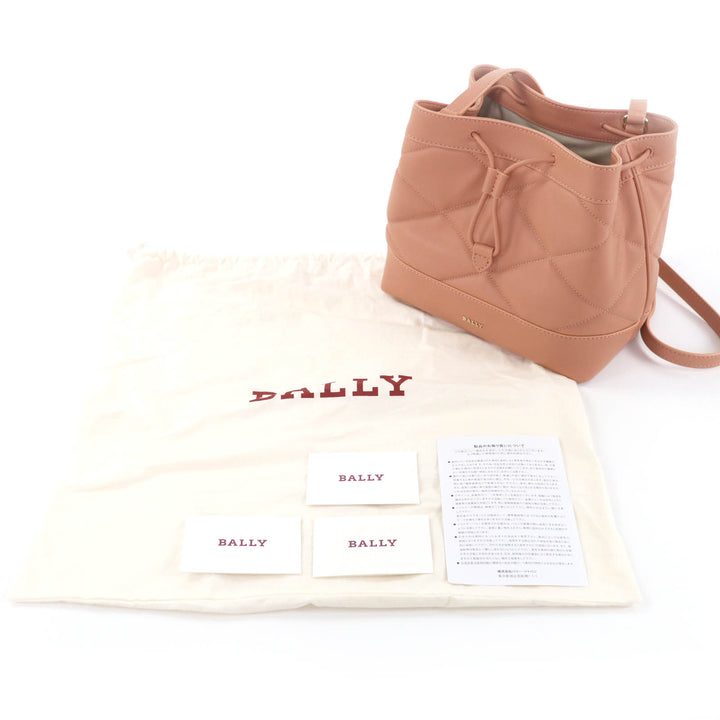 優れたBALLYショルダーバッグQUINCEYピンクレザーレディース