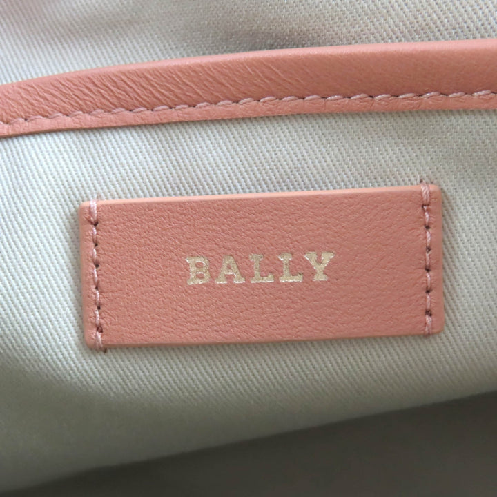 優れたBALLYショルダーバッグQUINCEYピンクレザーレディース