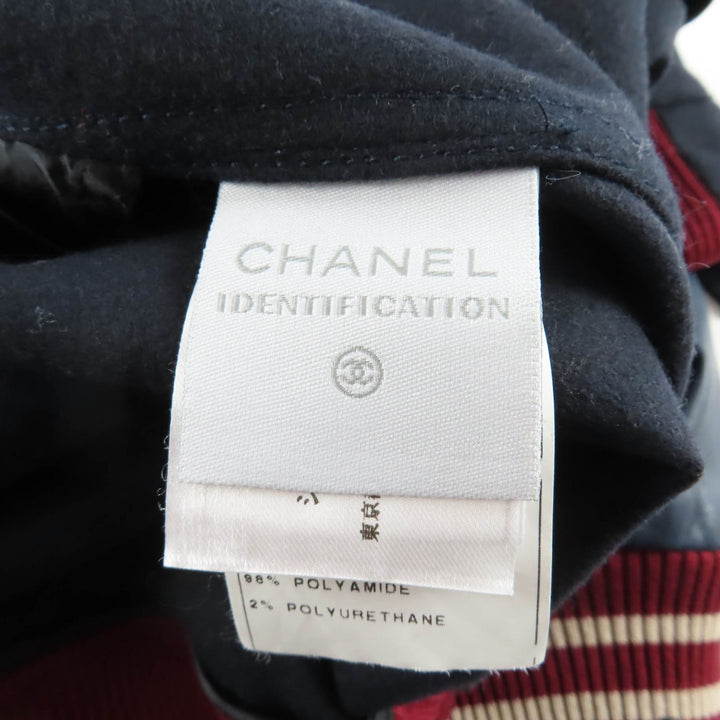 素晴らしい CHANEL Stajan ネイビー ウール レディース 44 04P P23442