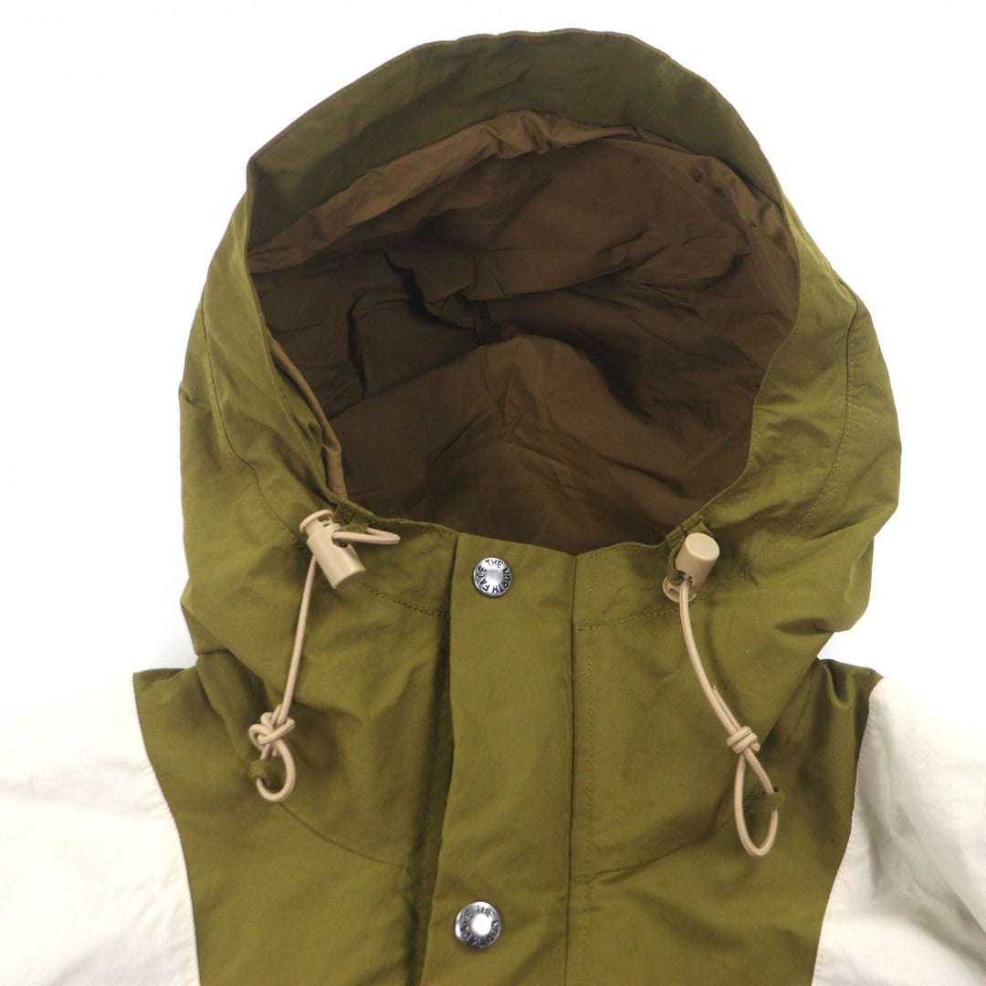 Excellent GUCCI THE NORTH FACE mountain hoodie khaki Nylon mens S 663759