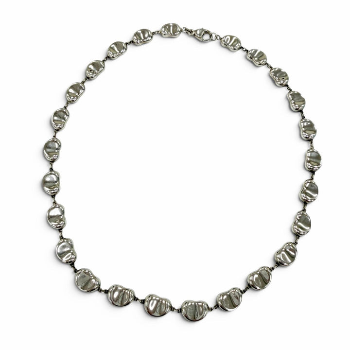 Great TIFFANY&Co. Necklace Bean design Silver 925 Women
