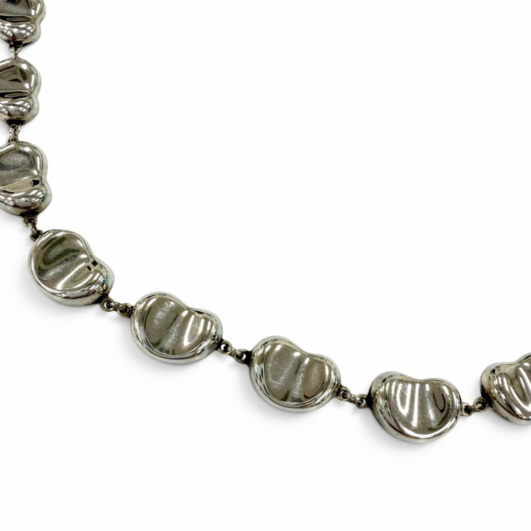 Great TIFFANY&Co. Necklace Bean design Silver 925 Women